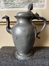 Antike Schokoladenkanne Zinn