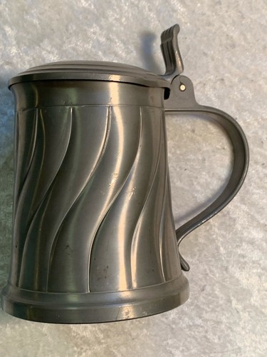 Zinnkrug mit deckel - mit, deckel,