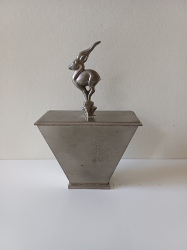 Deckeldose art deko zinn - art,