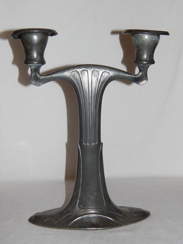 Leuchter zinn jugendstil - zinn,