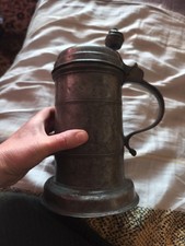 Seltener Zinnkrug Walzenkrug
