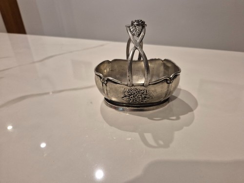 Zinn schale antik körbchen - schale,