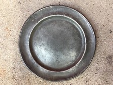 ::GROßER ANTIKER ZINNTELLER