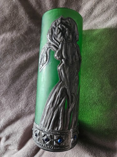 Jugendstil glas vase mit - jugendstil,