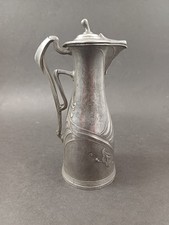 Kleine Jugendstil Kanne Zinn