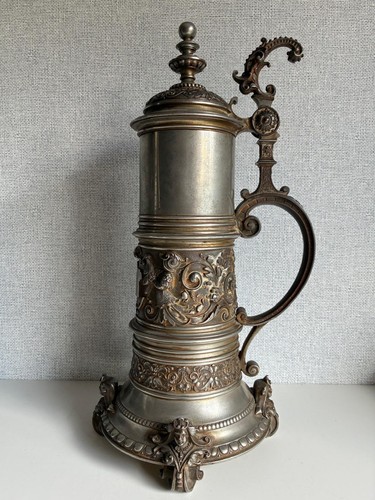 Humpen zinnkrug antik 1890 - humpen,