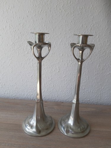 Paar jugendstil kerzenleuchter - jugendstil,