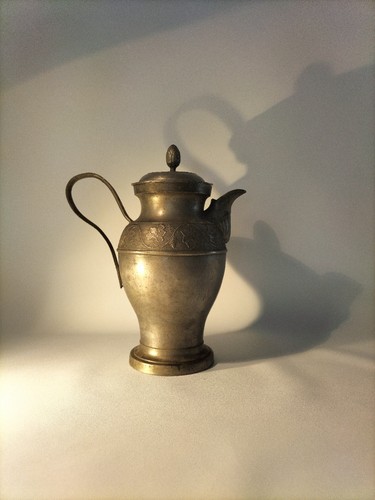 Zinnkanne mit deckelhöhe - mit, 23cm