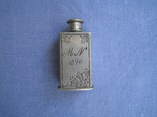 Zinn flasche antik 1890 - zinn,