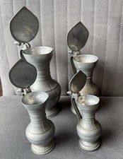 4 Antike Zink Kannen  vor