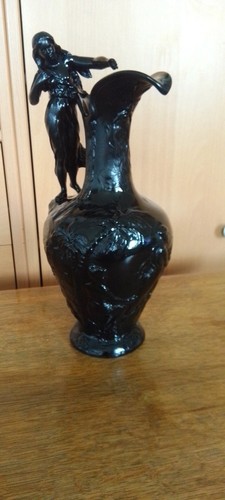Zinn vase nouveau - zinn,