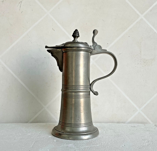 Antik zinnkanne mit - antik,