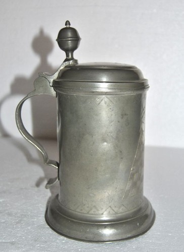 Zinn walzekrug mit - zinn,