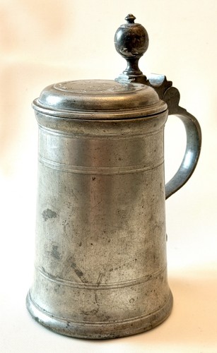 Zinnkrug bierkrug barock 1733 - zinnkrug,