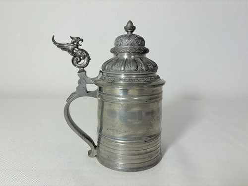Antiker schwerer zinnkrug mit - antiker,